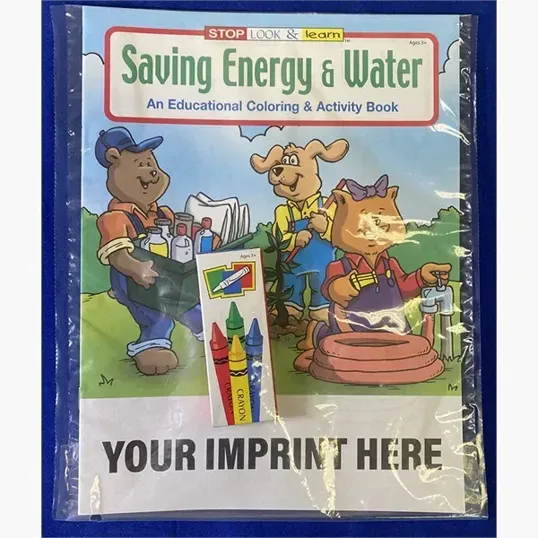  Saving Energy & Water Coloring Book 1034-SEW