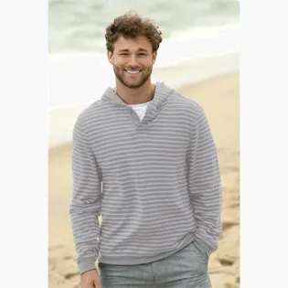 Cutter & Buck Roam Eco Half Zip Recycled Mens Hooded Pullover