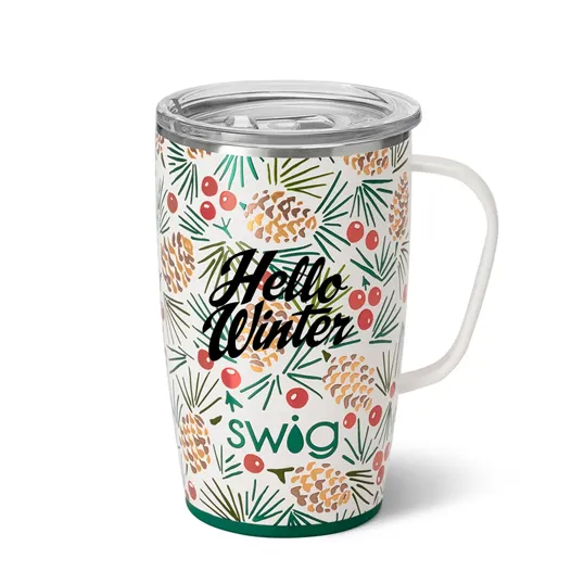 SWIG LIFE insulated 18 oz COFFEE MUG WHITE, stainless steel, NWT