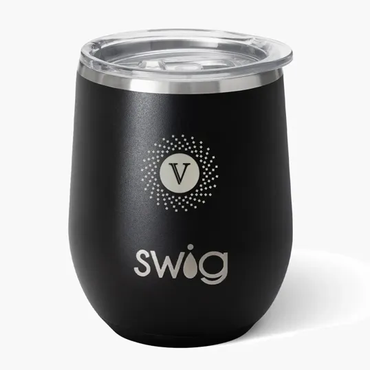 Promotional 12 oz Swig Life™ Stainless Steel Stemless Wine Tumbler