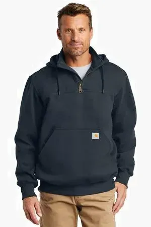Carhartt men's heavyweight rain defender mock hooded sweatshirt shop