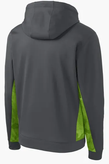 Sport-Tek® Sport-Wick® CamoHex Fleece Colorblock Hooded Pullover